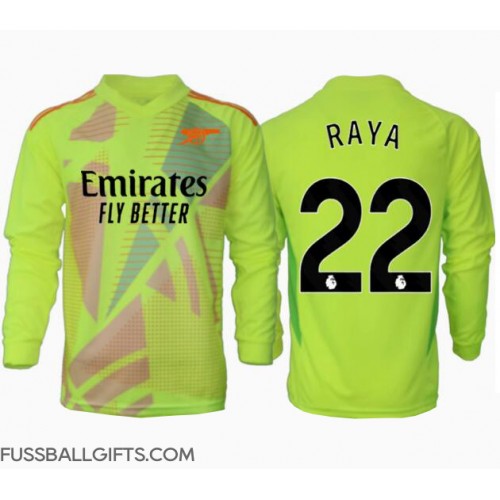Arsenal David Raya #22 Torwart Fußballbekleidung Heimtrikot 2024-25 Langarm